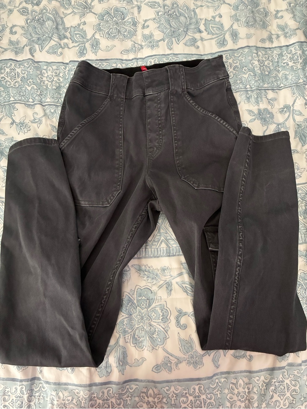SPANX Black Skinny Jeans with Utility Pockets